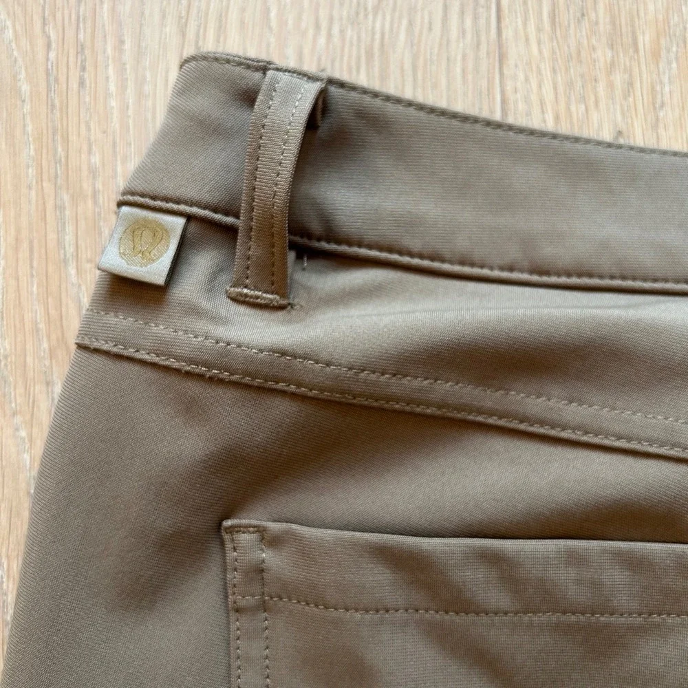 Lululemon ABC Commission Pants 38 Khaki Brown Technical Chino Casual Gorpcore